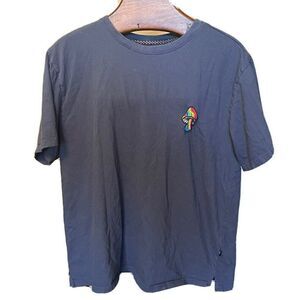 Various Artists Men’s Rainbow Magic Mushroom Embroidered Tee Size XL